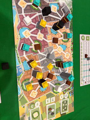 Tower up board from above