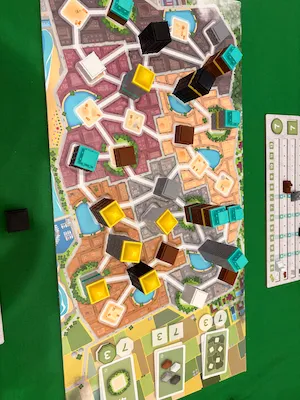 Tower up board from above