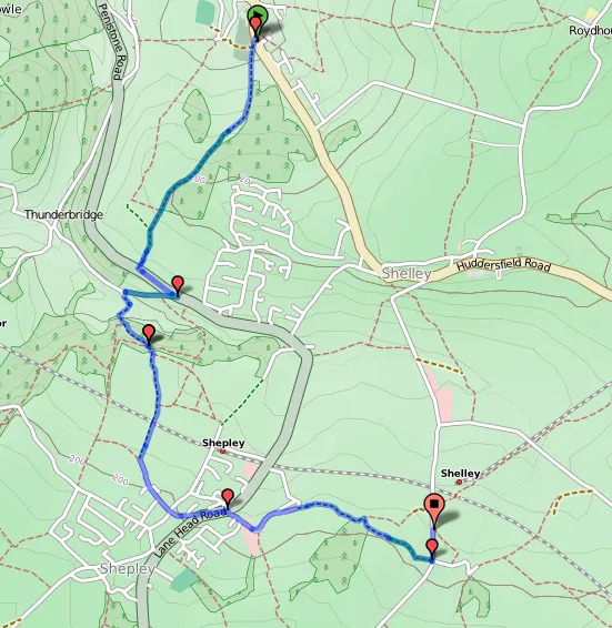 Transpennine Trail, Kirkburton to Shelley